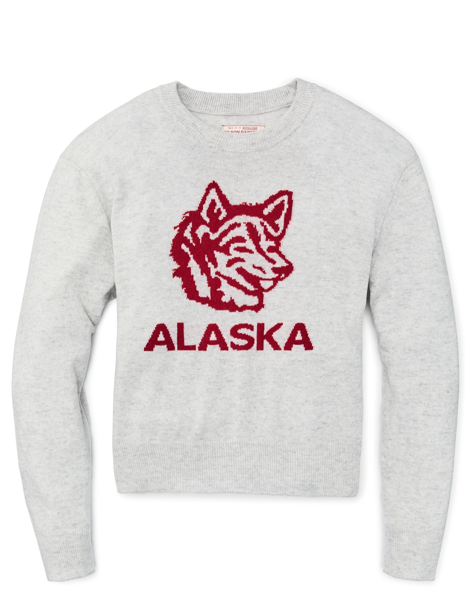 Alternative view of Women's Graphic Wool Sweater - Heather Gray