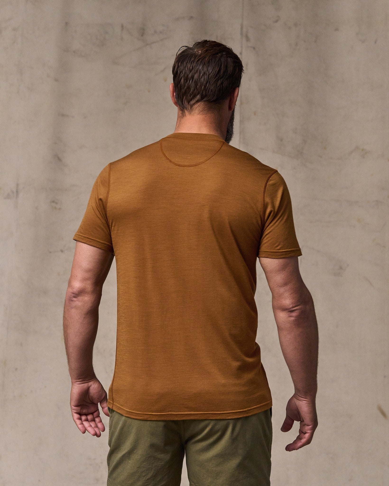 Alternative view of Wool-Blend UPF T-Shirt - Whiskey