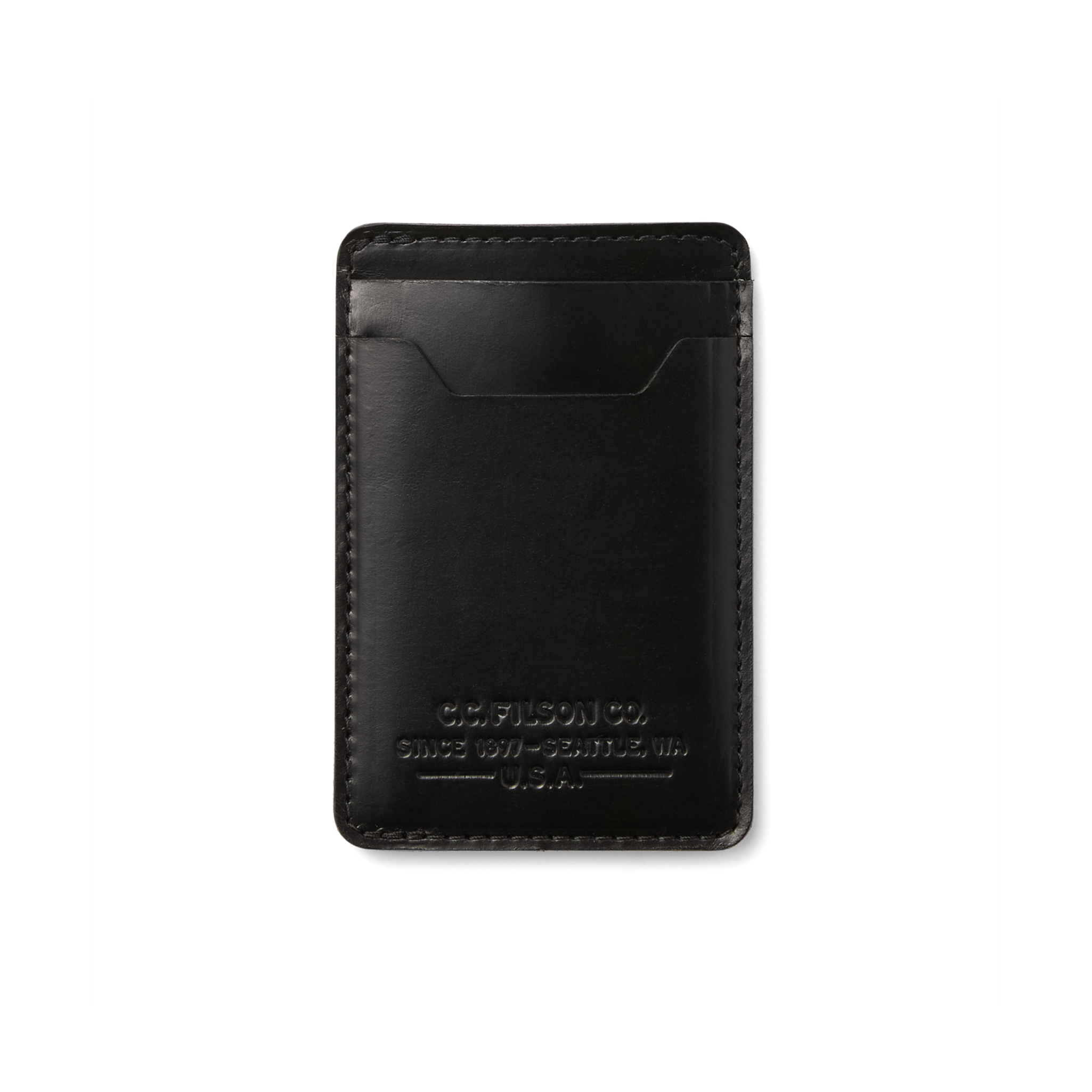 Alternative view of Filson Leather Card Case - Black
