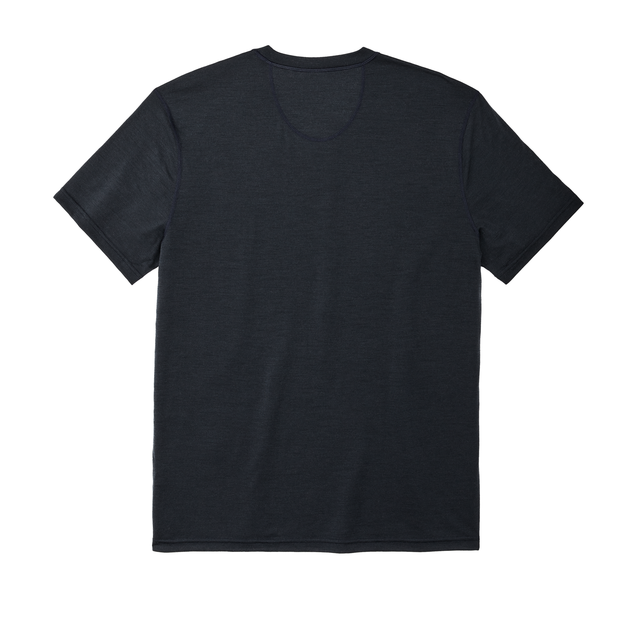 Alternative view of 210g Merino Wool Short Sleeve Crewneck T-Shirt - Dark Navy