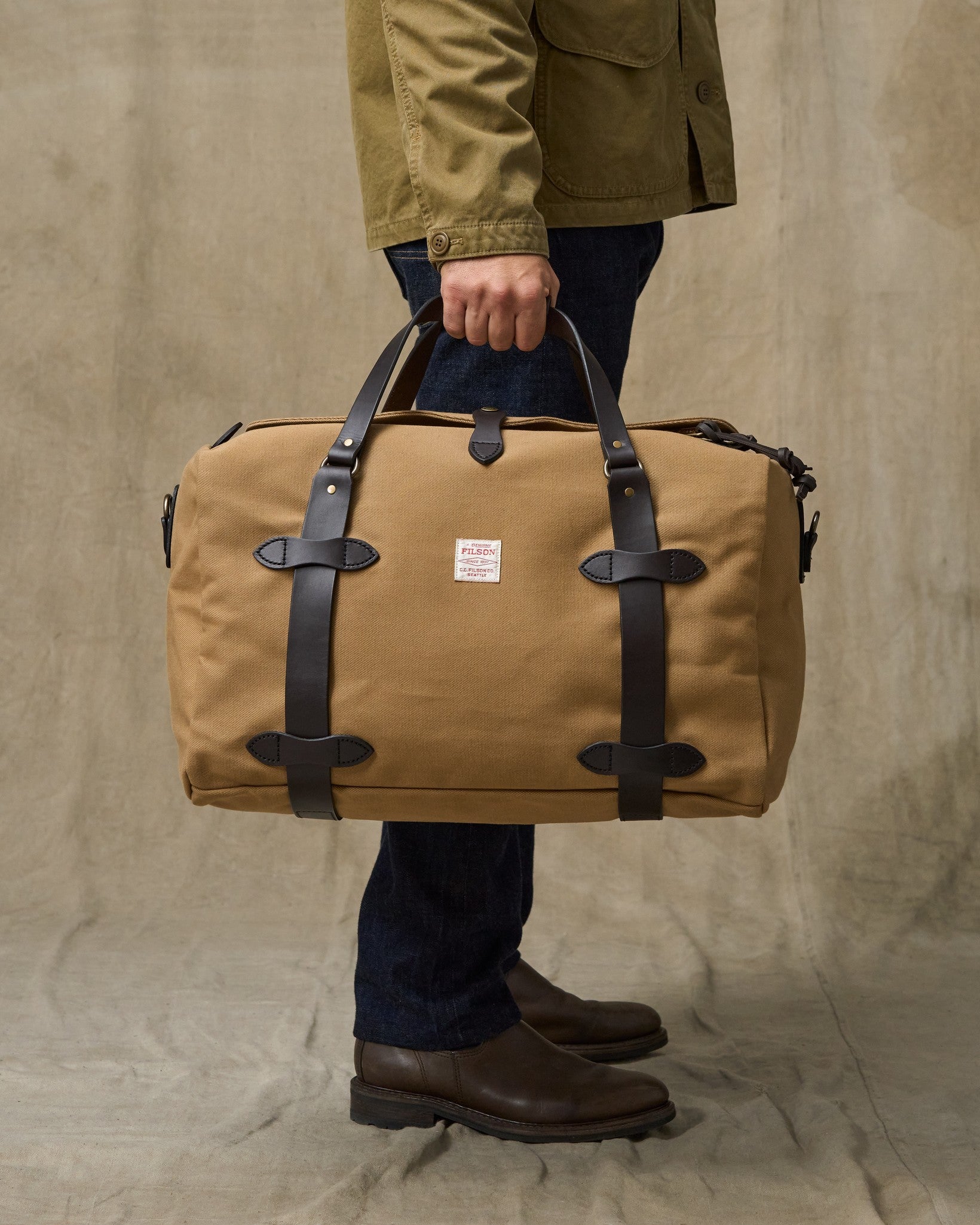 Alternative view of Medium Rugged Twill Duffle Bag - Tan