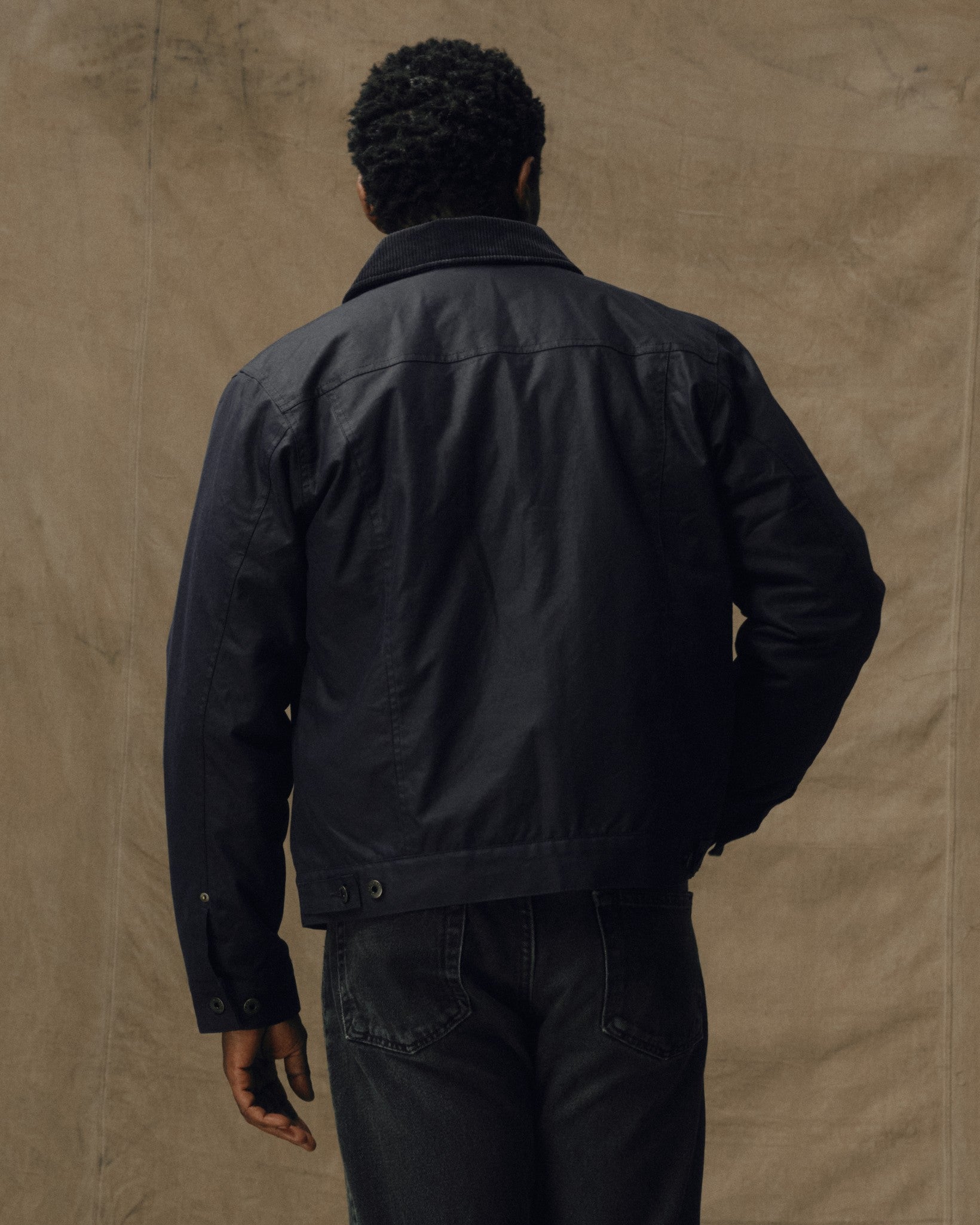 Alternative view of Insulated Short Cruiser Jacket - Harbor Blue